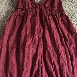 Wild Fable Red Ruched Empire Waist Sundress
